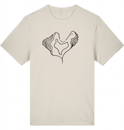 Big Heart Relaxed Unisex-T-Shirt aus Bio-Baumwolle | J’LŶA